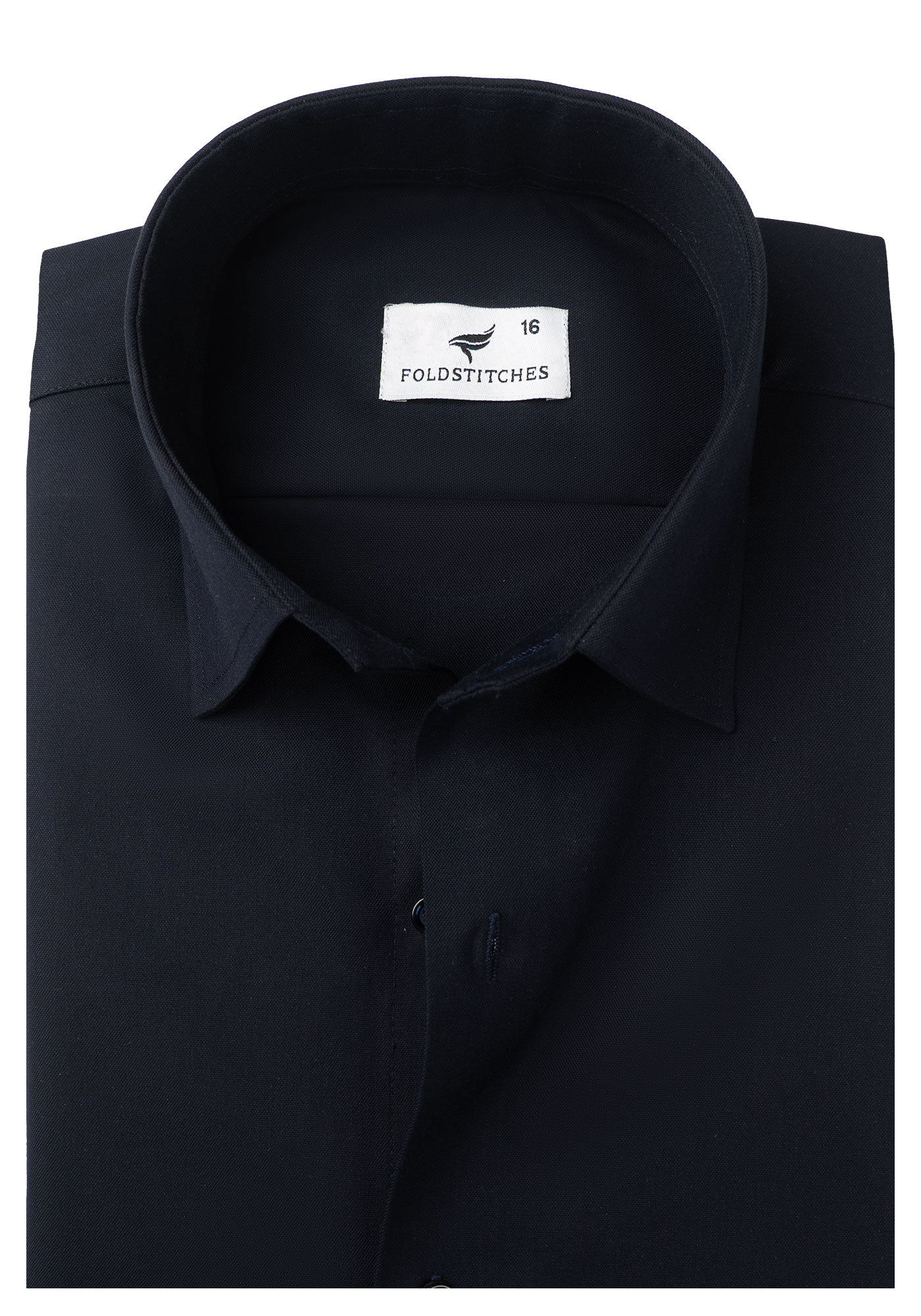 Dark Blue, Men's Formal Shirt. – Foldstiches