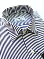 White & Dark Blue Striped, Men’s Formal Shirt