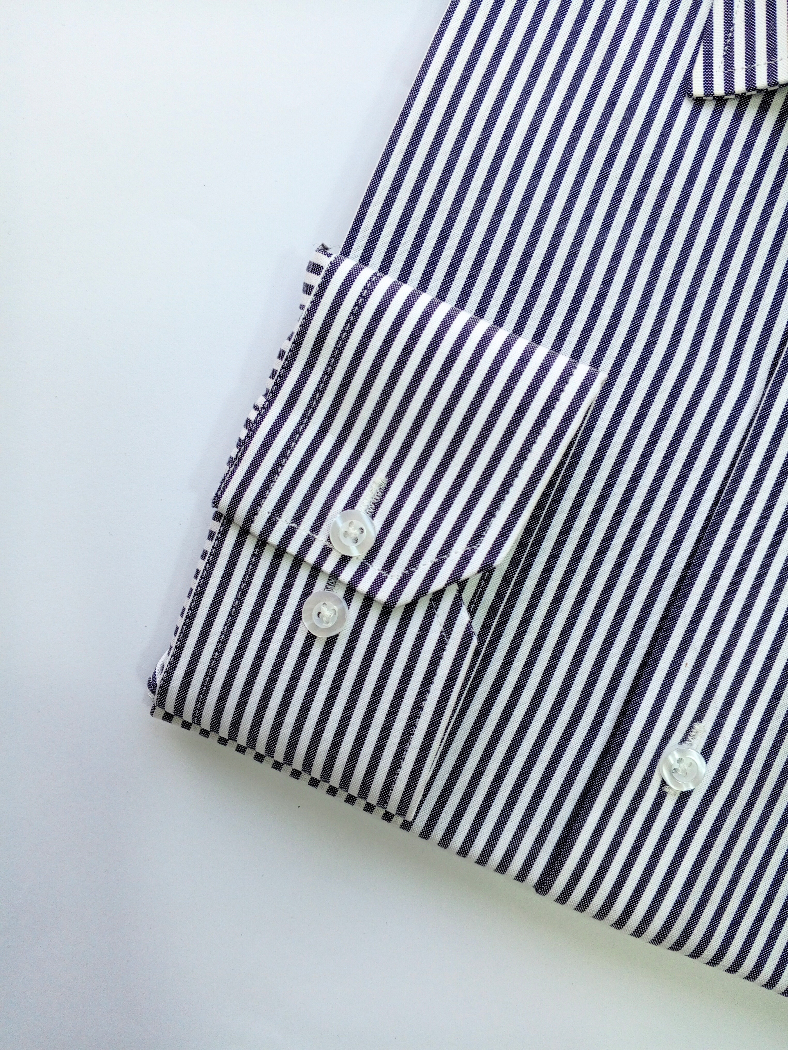 White & Dark Blue Striped, Men’s Formal Shirt