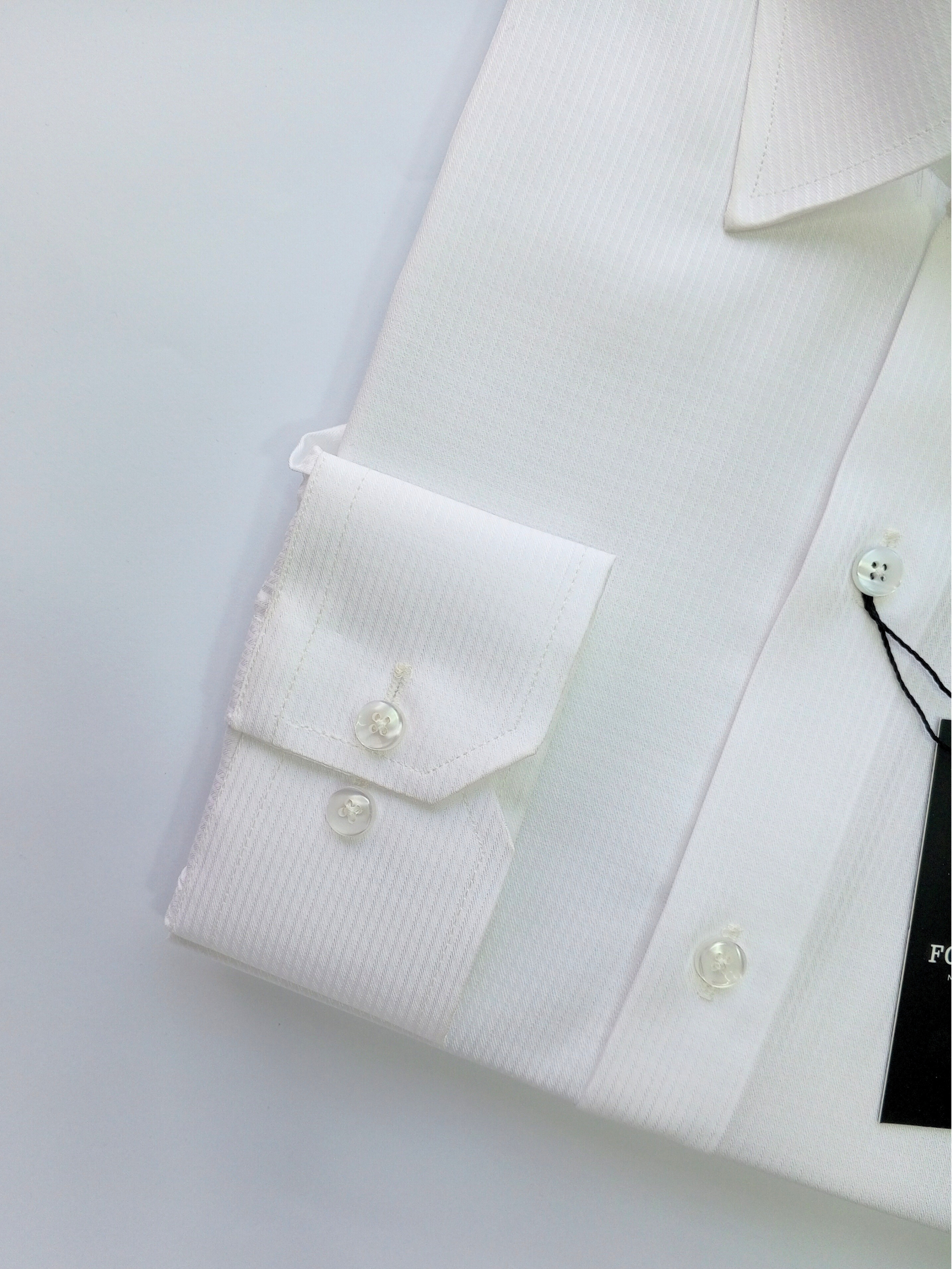 Self Design White, Men’s Formal Shirt