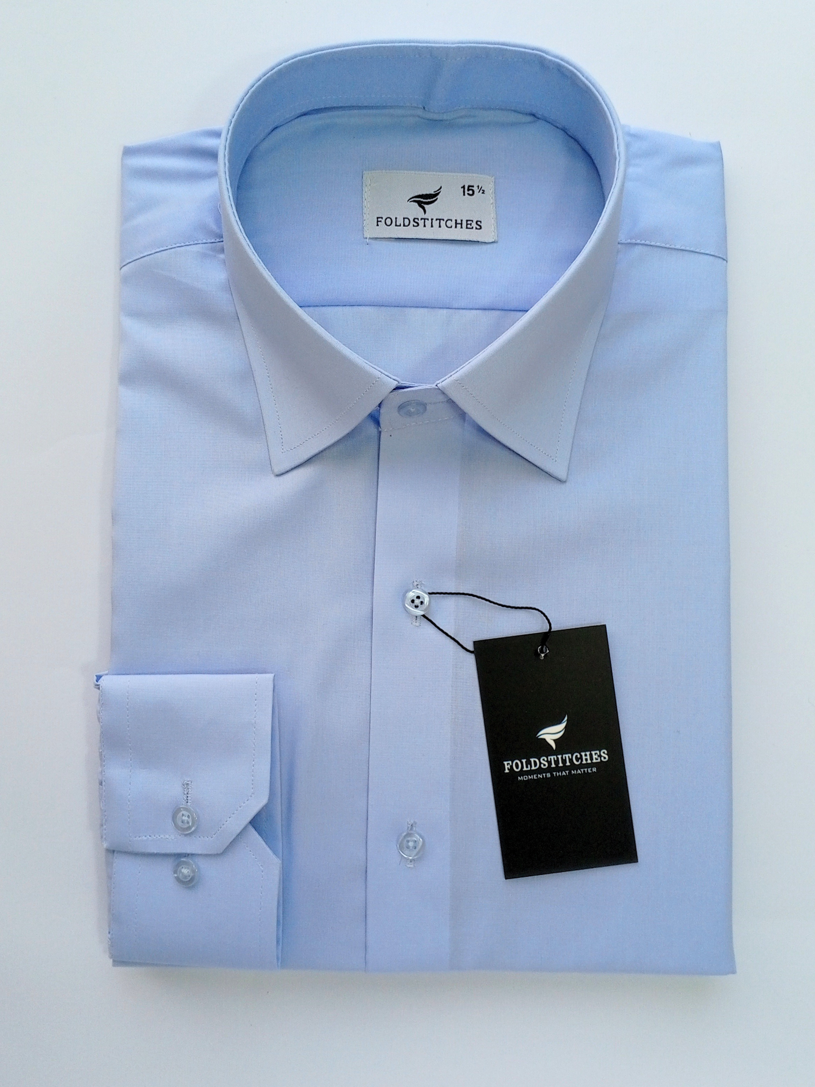 Sky Blue Plain, Men’s Formal Shirt