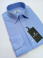 Self Design Dotted Blue, Men’s Formal Shirt