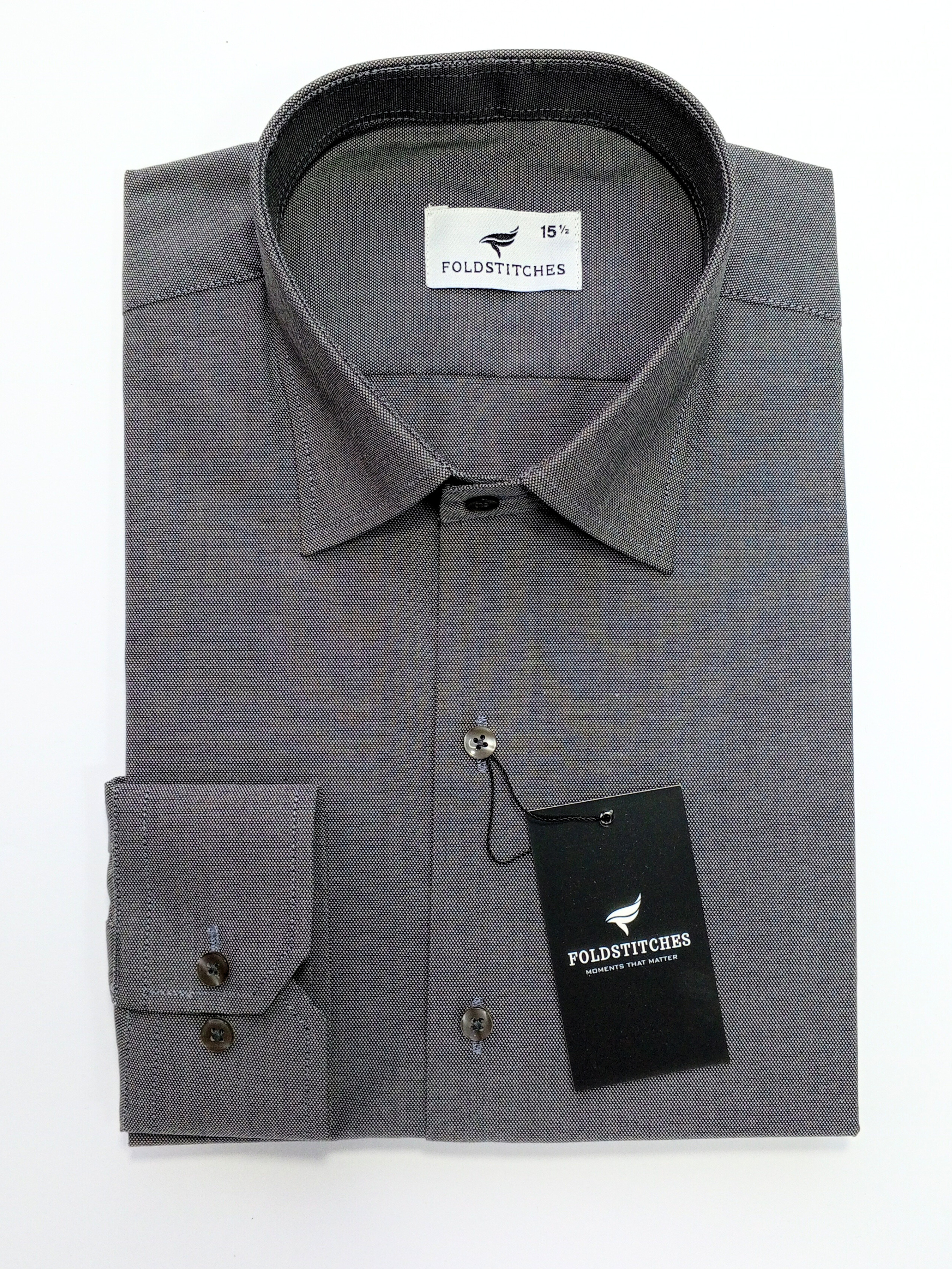 Self Lines Charcoal, Men’s Formal Shirt