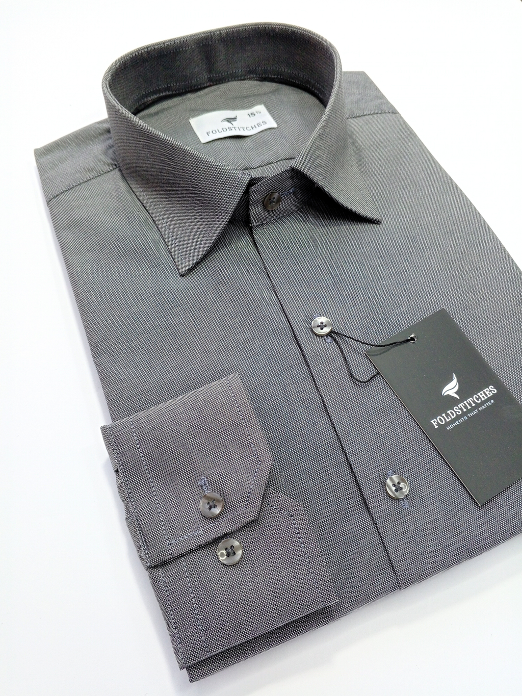 Self Lines Charcoal, Men’s Formal Shirt