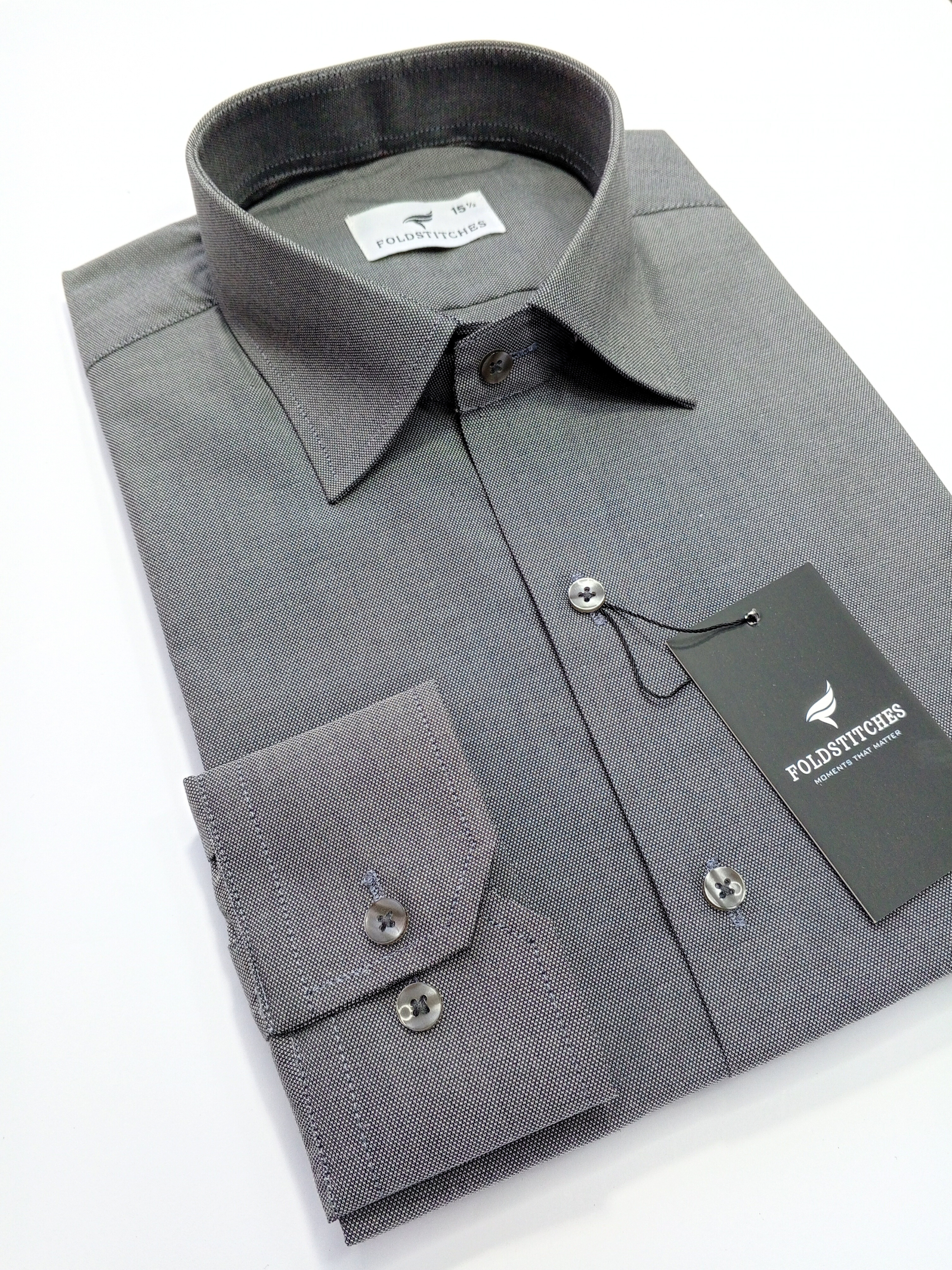 Self Lines Charcoal, Men’s Formal Shirt