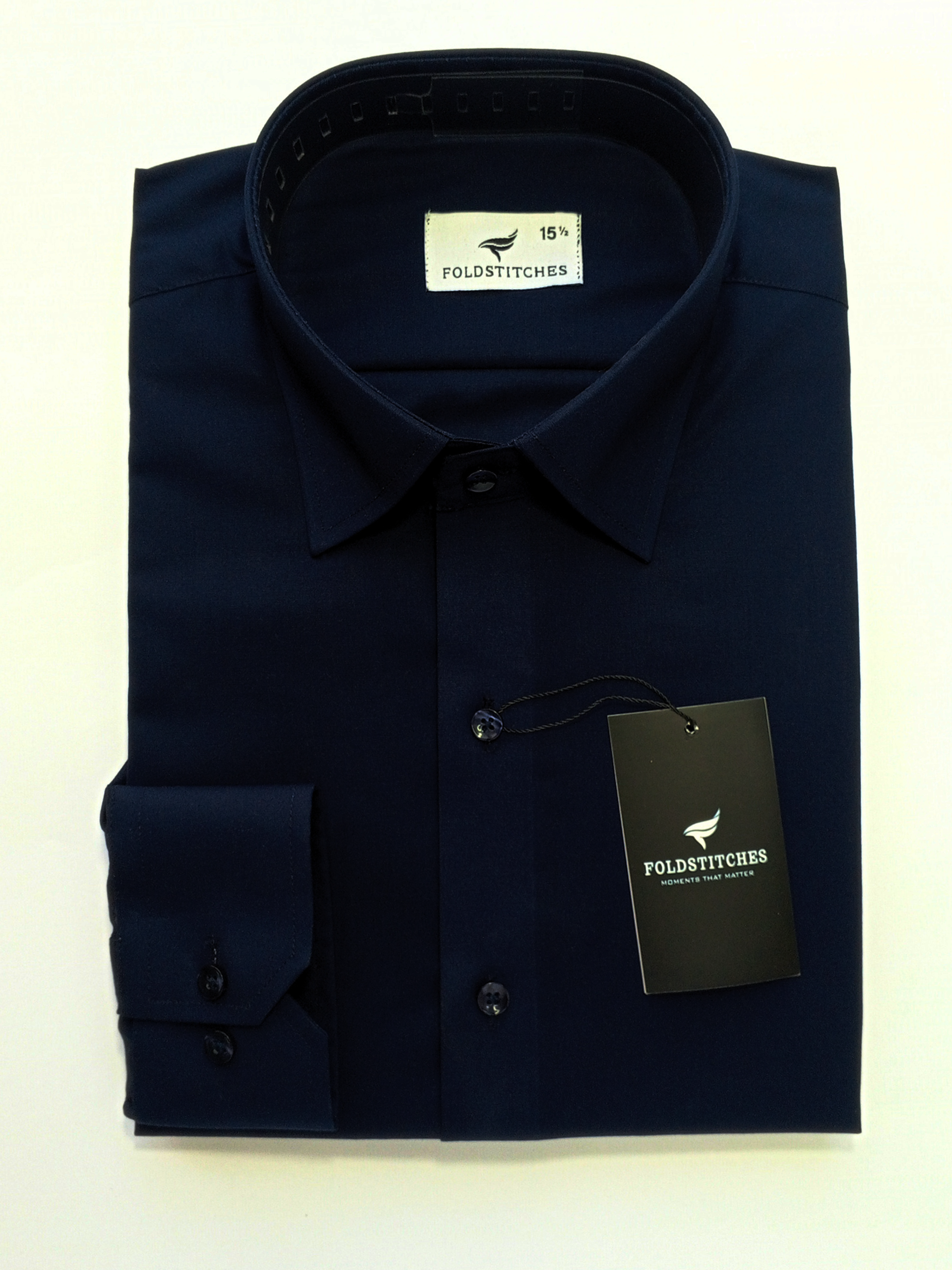 Navy Blue Plain, Men’s Formal Shirt