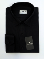 Jet Black Plain, Men’s Formal Shirt
