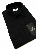 Jet Black Plain, Men’s Formal Shirt