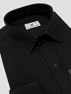Jet Black Plain, Men’s Formal Shirt