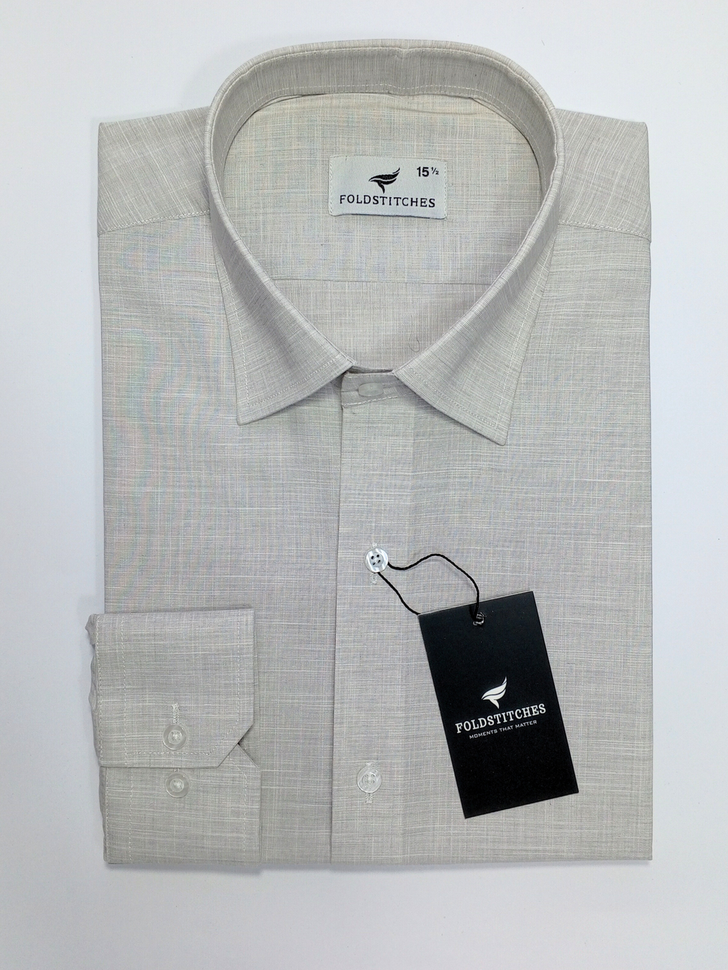 Self Design Light Grey, Men’s Formal Shirt
