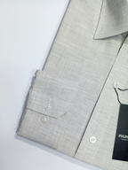 Self Design Light Grey, Men’s Formal Shirt