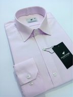 Light Pink Self Design, Men’s Formal Shirt