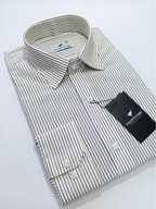 White & Black Striped, Men’s Formal Shirt