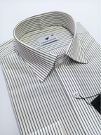 White & Black Striped, Men’s Formal Shirt