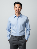 Sky Blue Plain, Men’s Formal Shirt