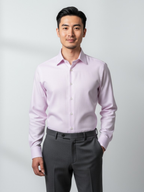 Light Pink Self Design, Men’s Formal Shirt