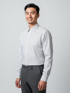 White & Black Striped, Men’s Formal Shirt
