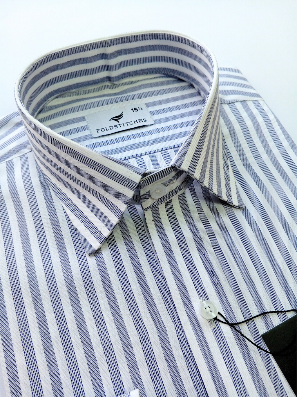 White & Blue Striped, Men’s Formal Shirt