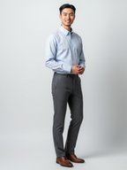 Light Blue & Dark Blue Checkered, Men’s Formal Shirt