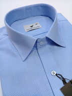 Self Design Dotted Blue, Men’s Formal Shirt