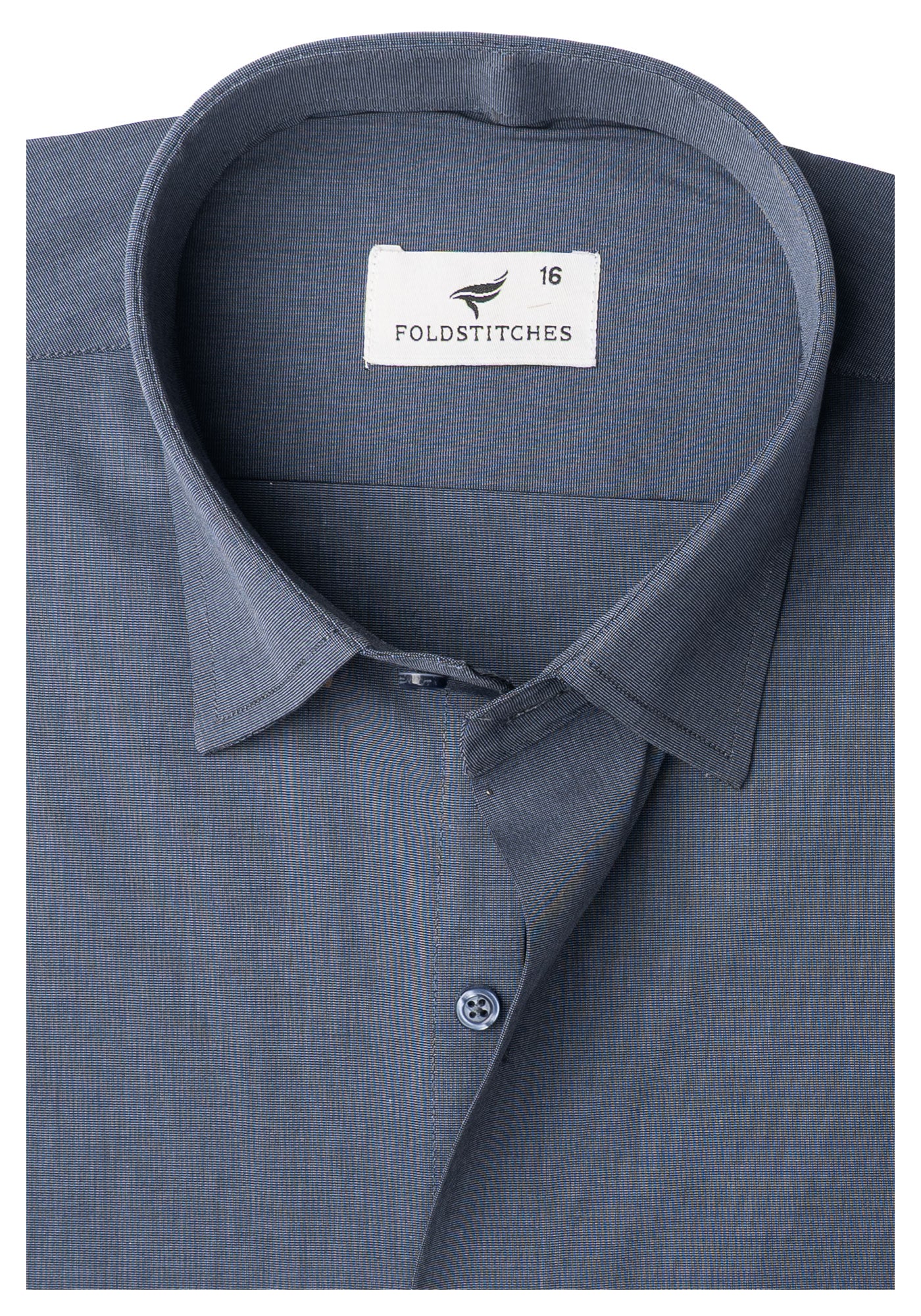 Steel Blue. Men's Formal Shirt.
