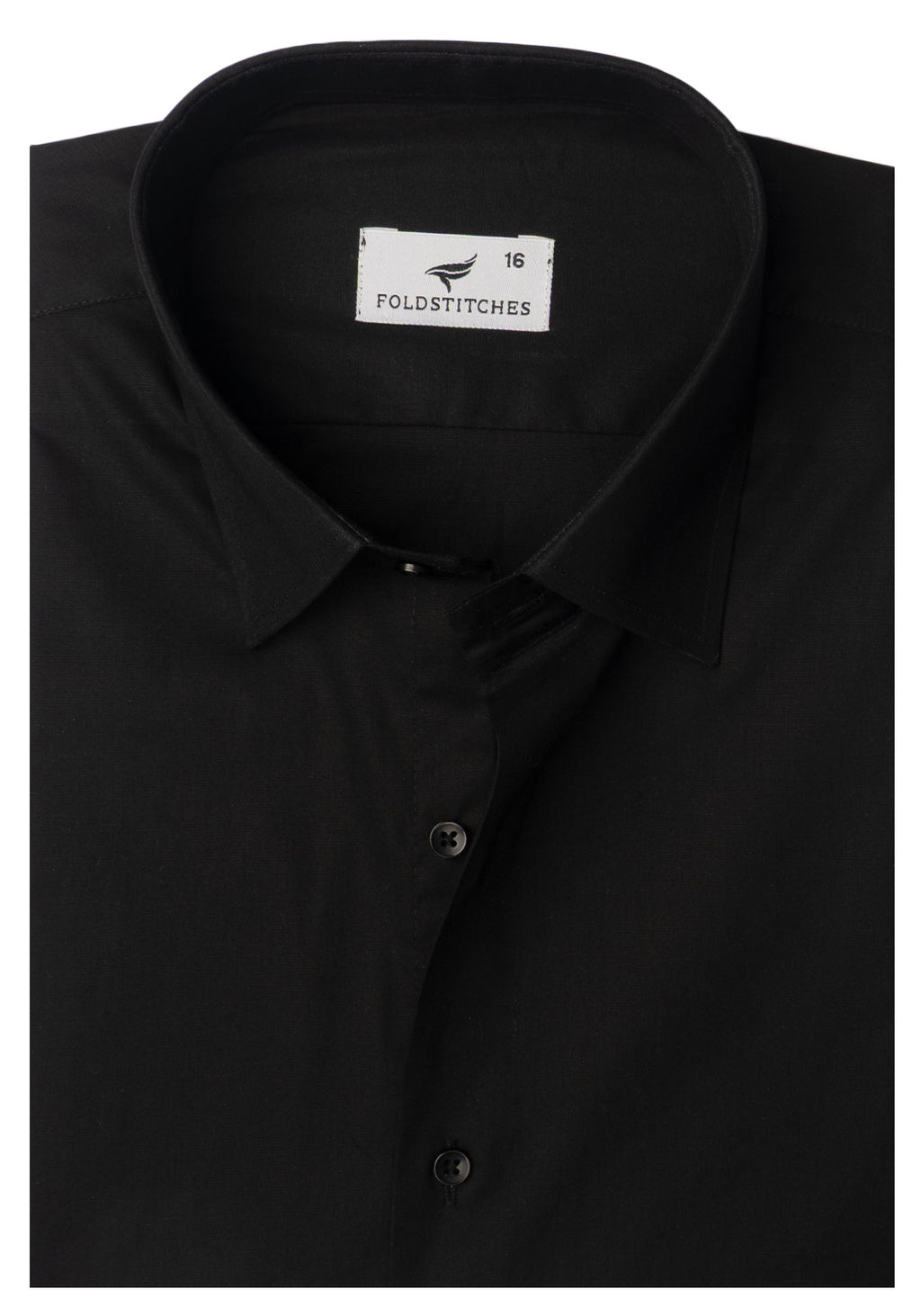 Jet Black Plain, Men’s Formal Shirt