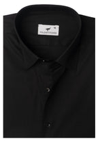 Jet Black Plain, Men’s Formal Shirt