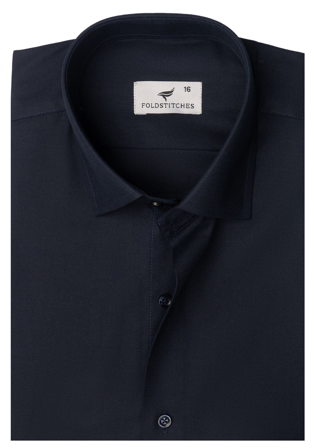 Navy Blue Chambray. Men's Formal Shirt.