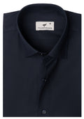 Navy Blue Chambray. Men's Formal Shirt.
