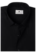 Black Chambray. Men's Formal Shirt.