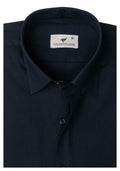 Navy Blue . Men's Formal Shirt.