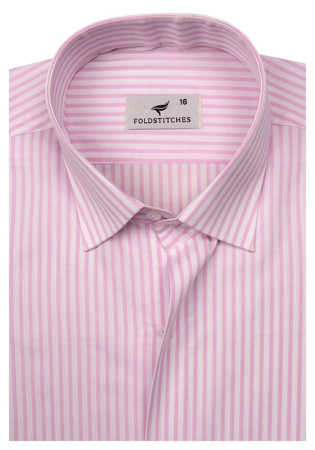 Pink Lined. Men's Formal Shirt.
