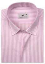 Pink Lined. Men's Formal Shirt.