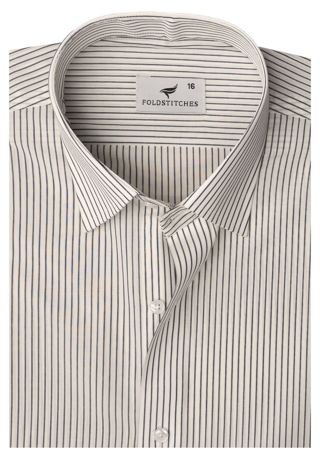 White & Black Striped, Men’s Formal Shirt