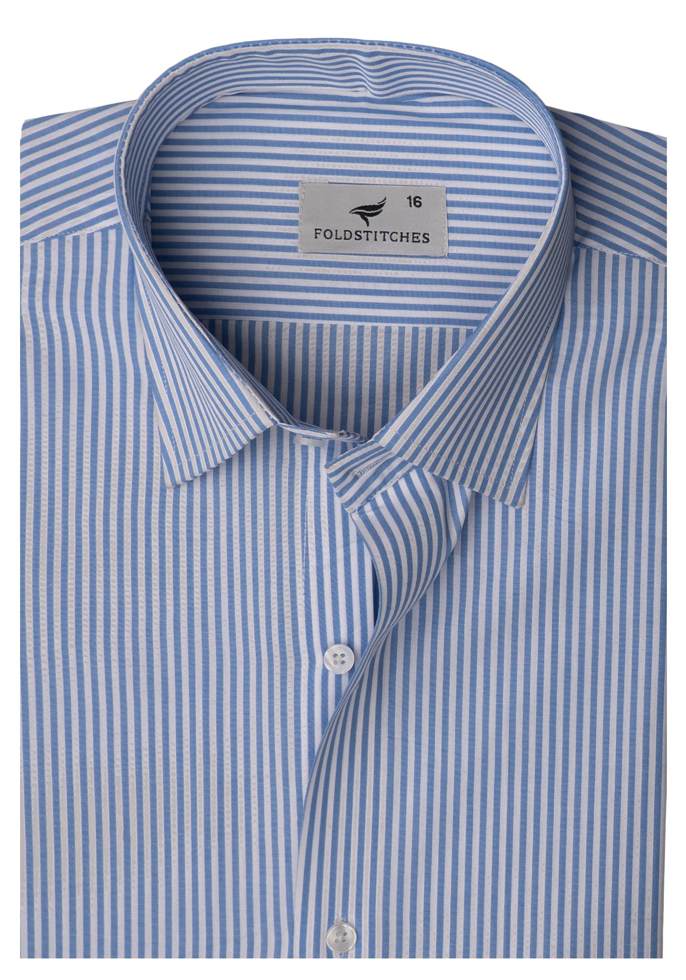 Blue Strips. Men's Formal Shirt.
