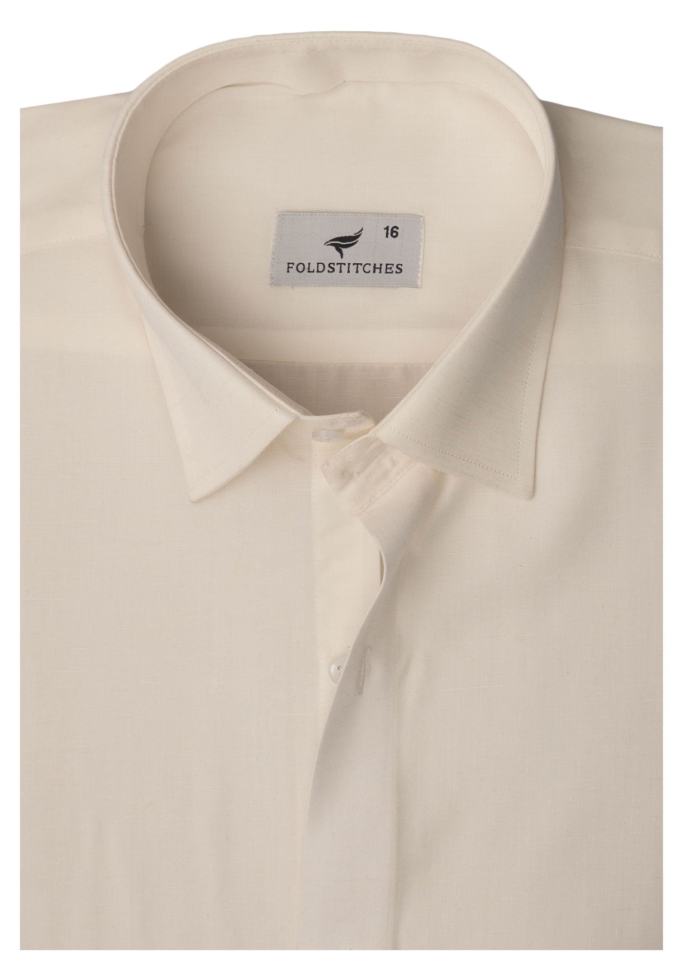 Off White Linen. Men's formal shirt
