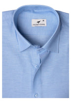 Light Blue Chambray. Men's Formal Shirt.