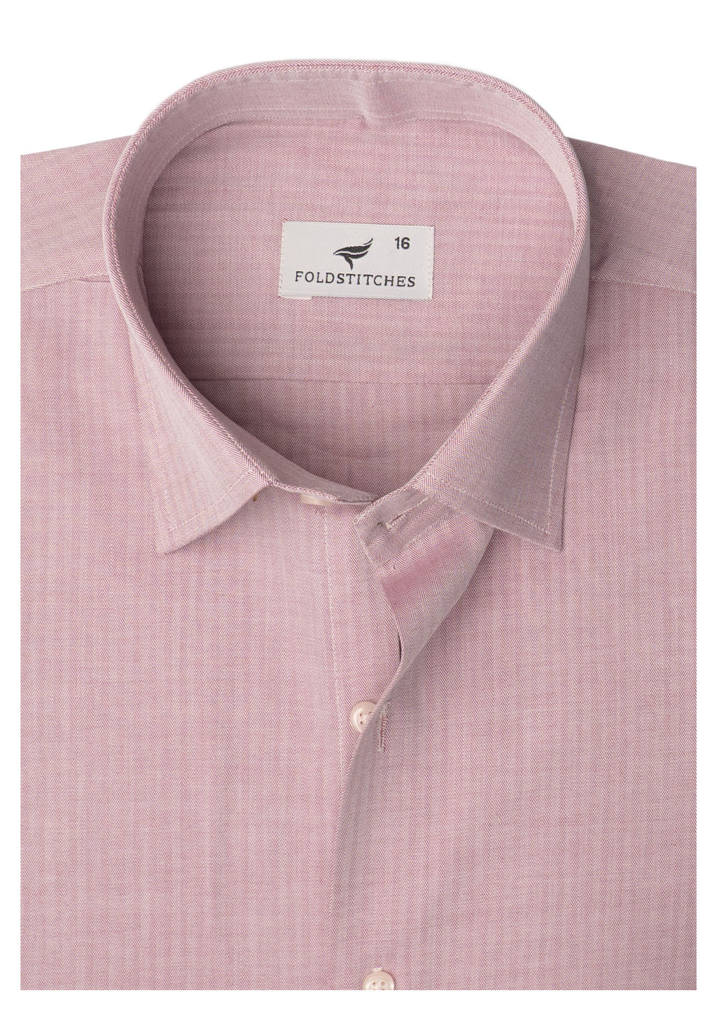 Pink Self Textured. Men's Formal Shirt.