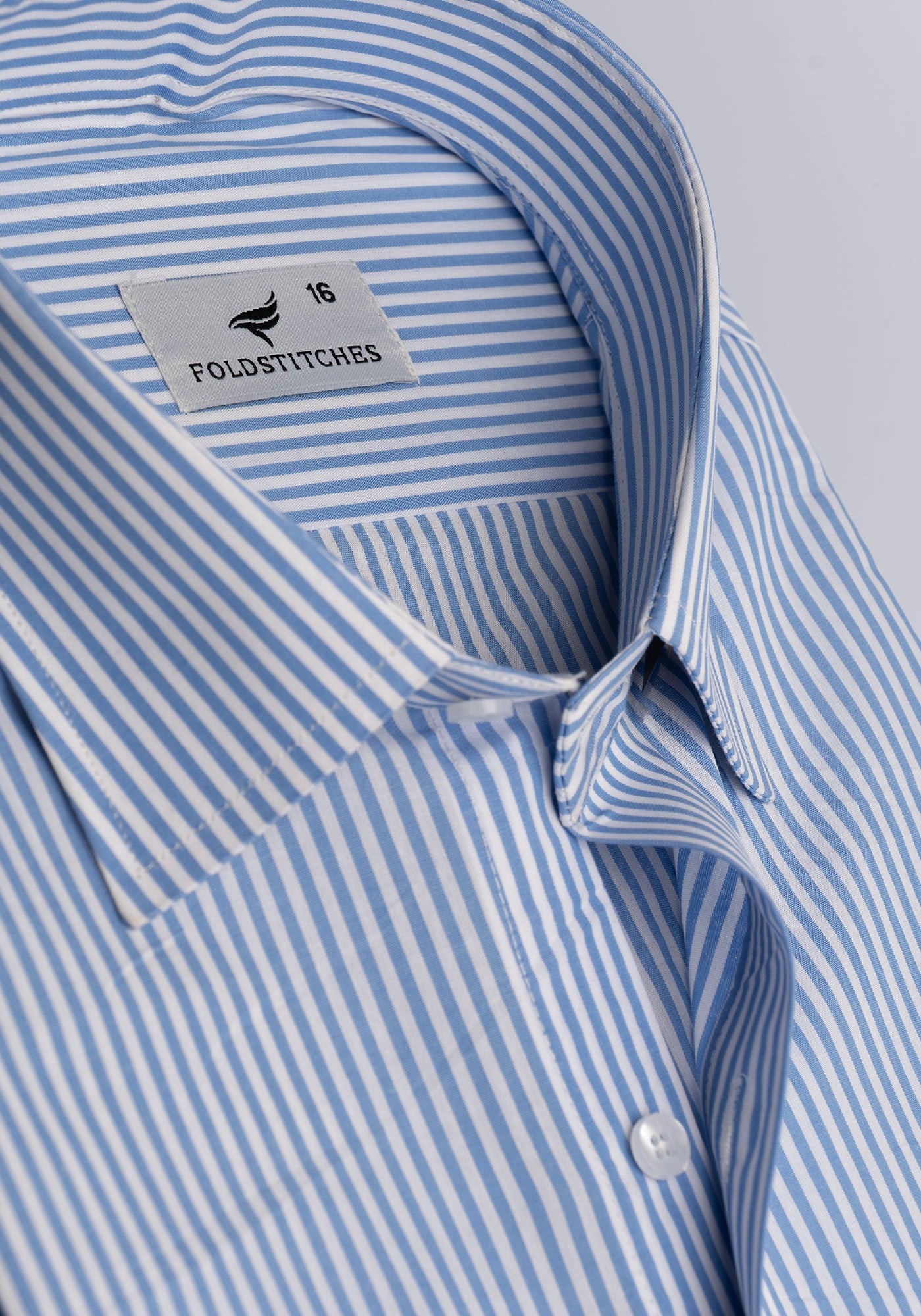 Blue Strips. Men's Formal Shirt.