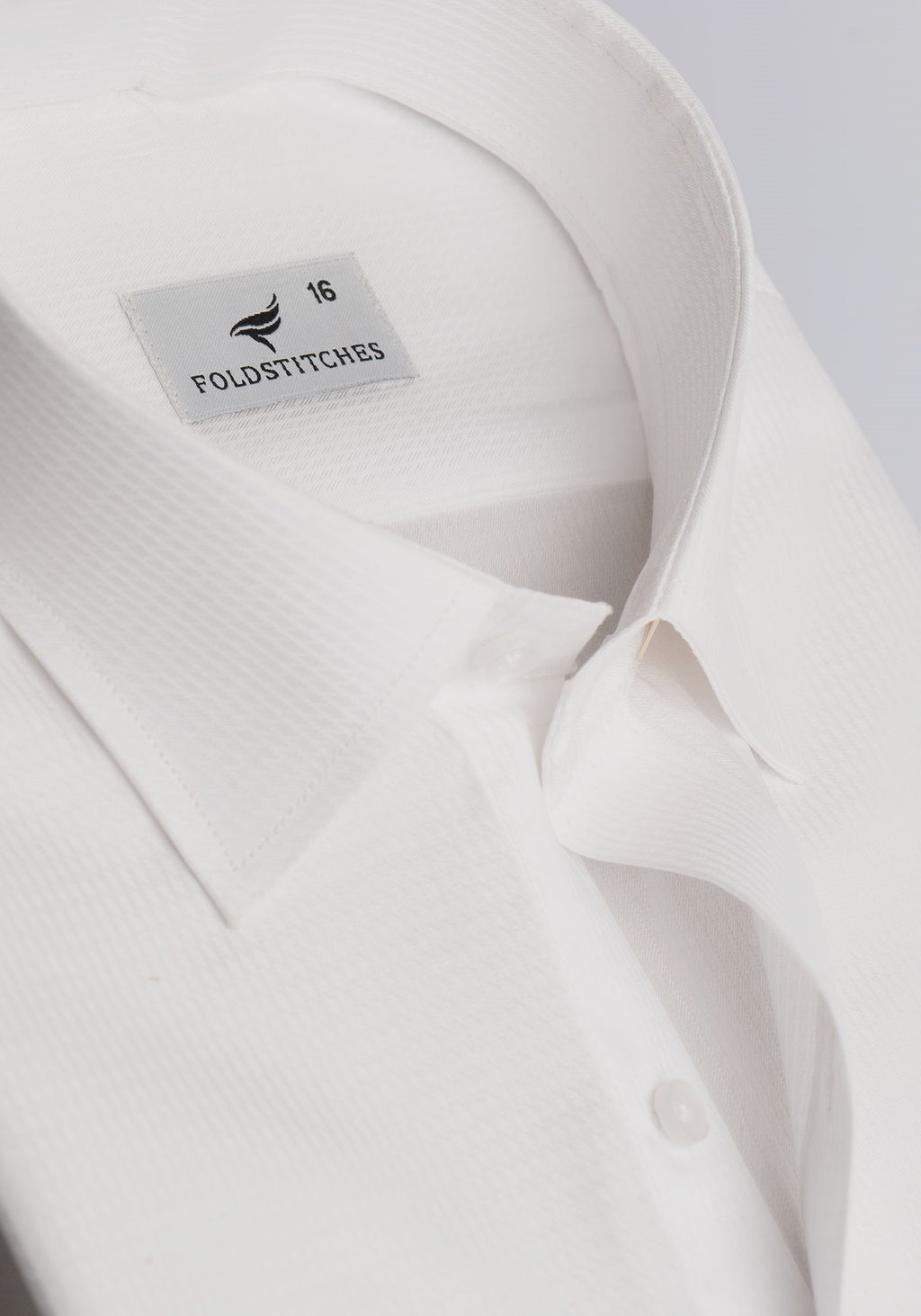 Self Design White, Men’s Formal Shirt