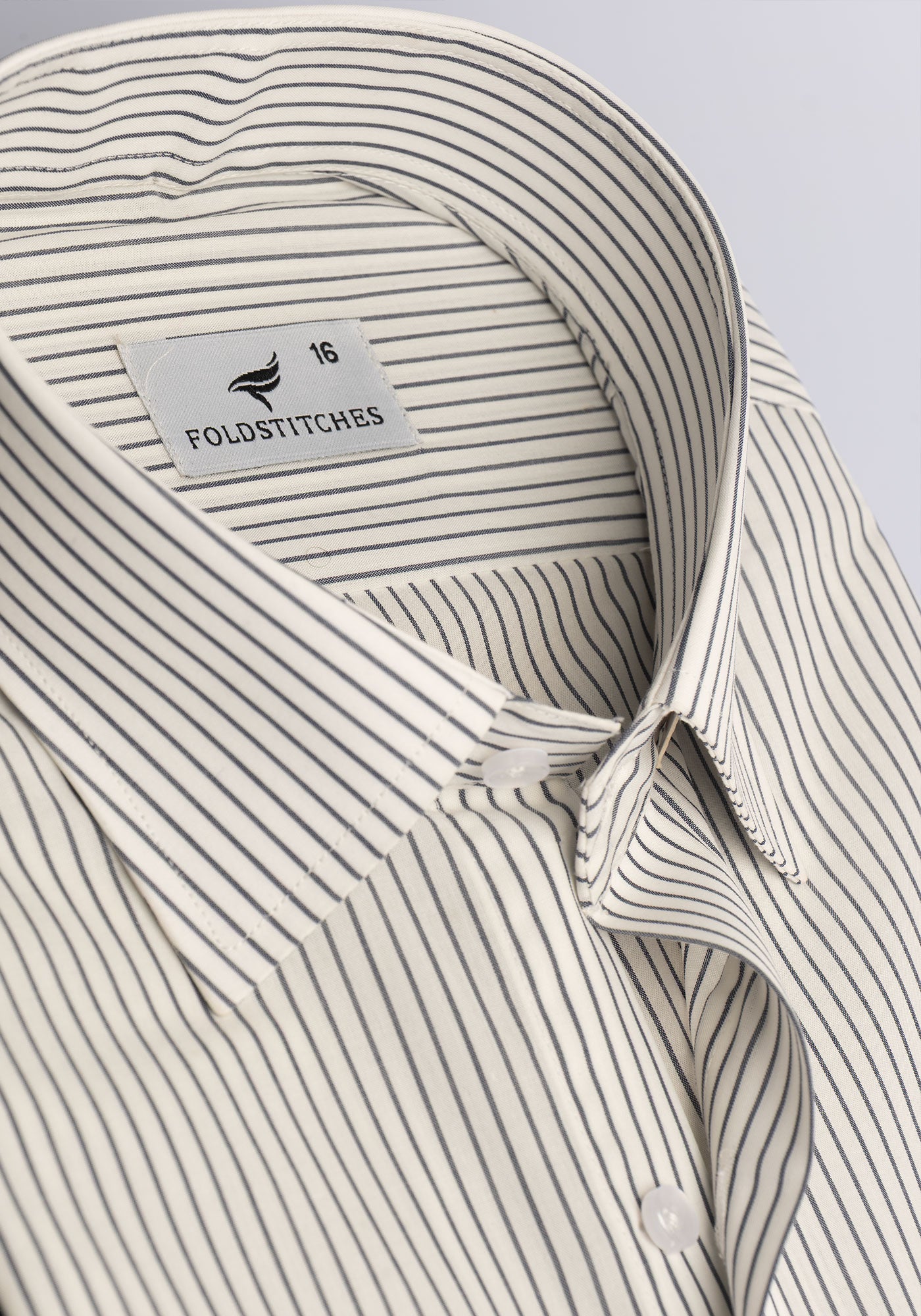 White & Black Striped, Men’s Formal Shirt