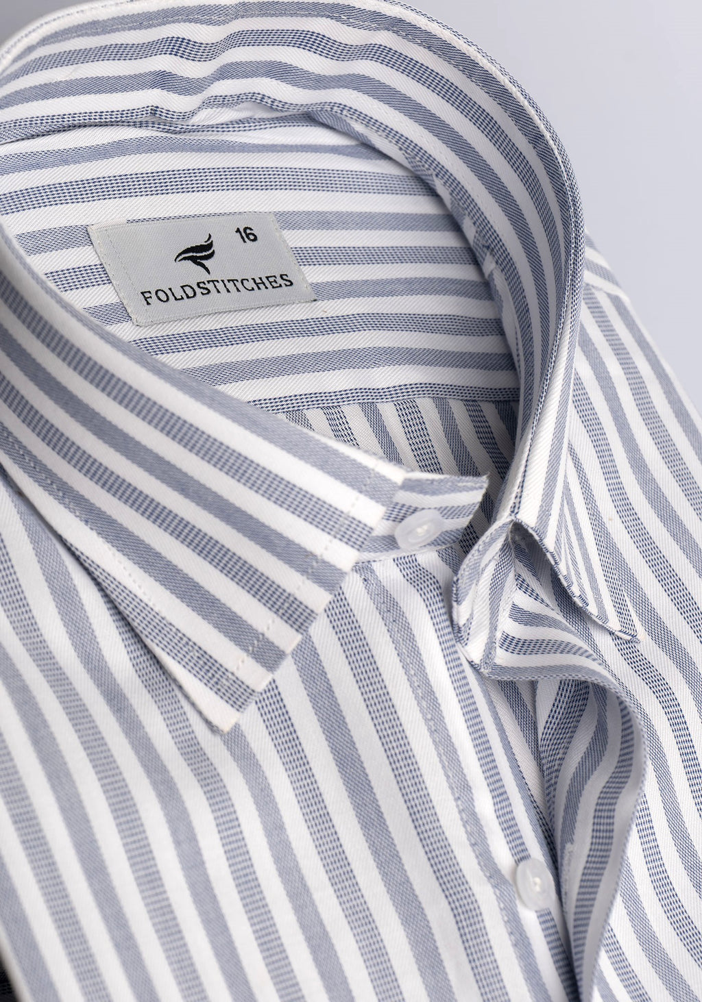 White & Blue Striped, Men’s Formal Shirt