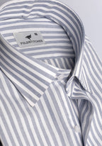 White & Blue Striped, Men’s Formal Shirt