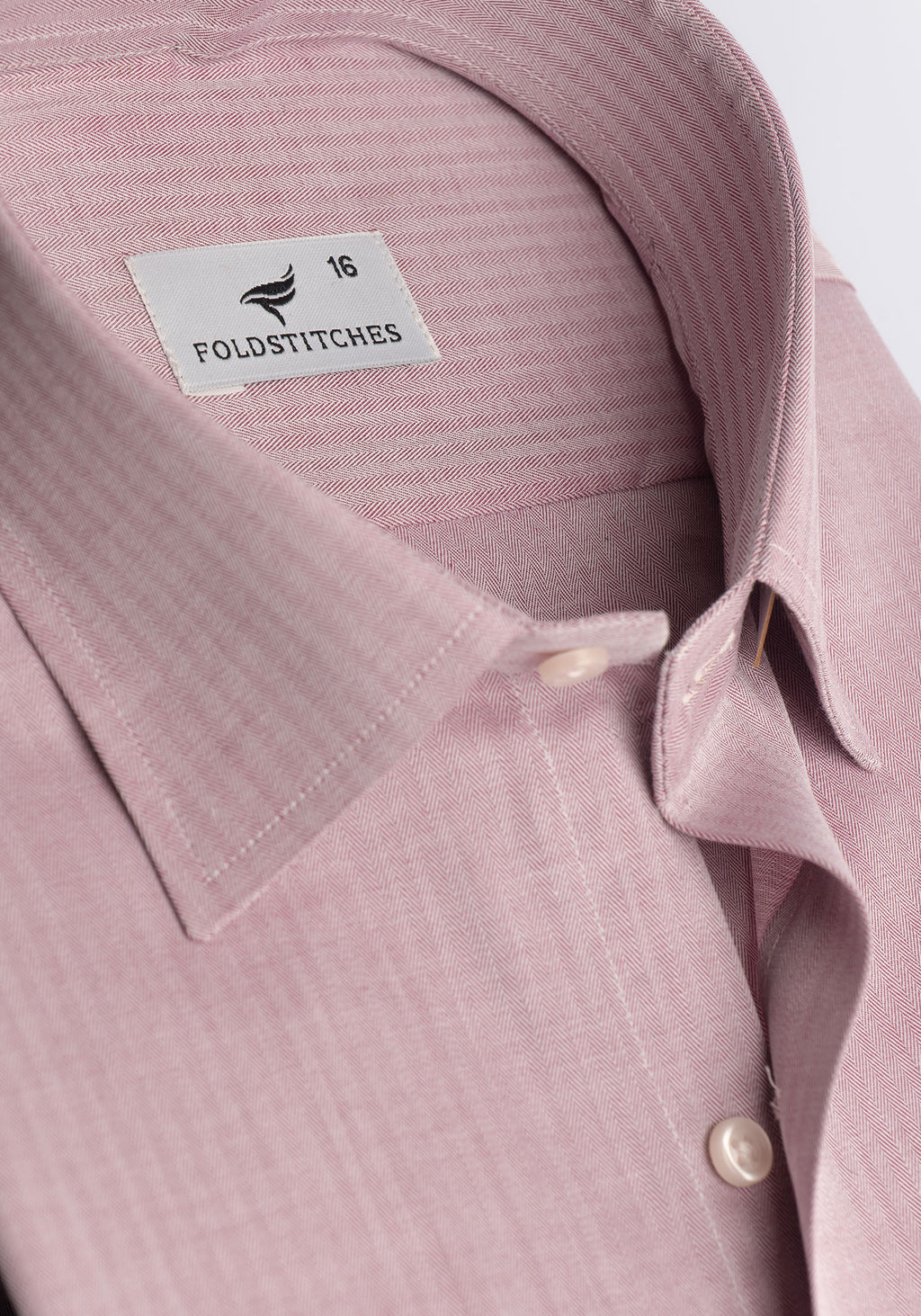 Pink Self Textured. Men's Formal Shirt.