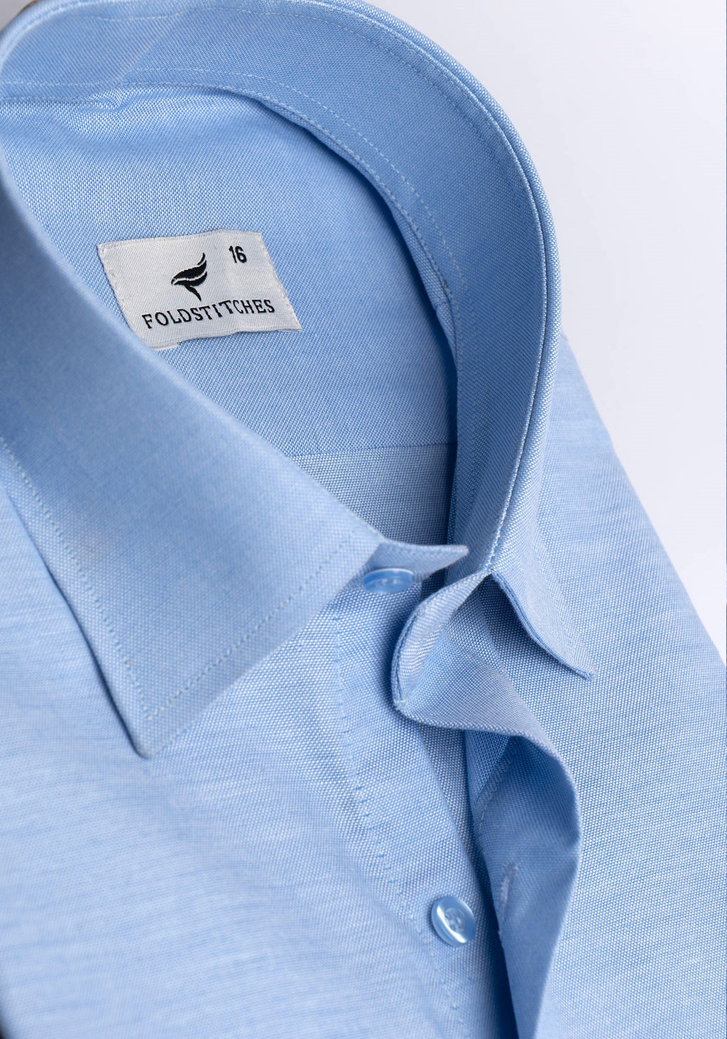 Light Blue Chambray. Men's Formal Shirt.