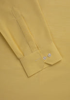 Lemon Yellow Chambray. Men's Formal Shirt.