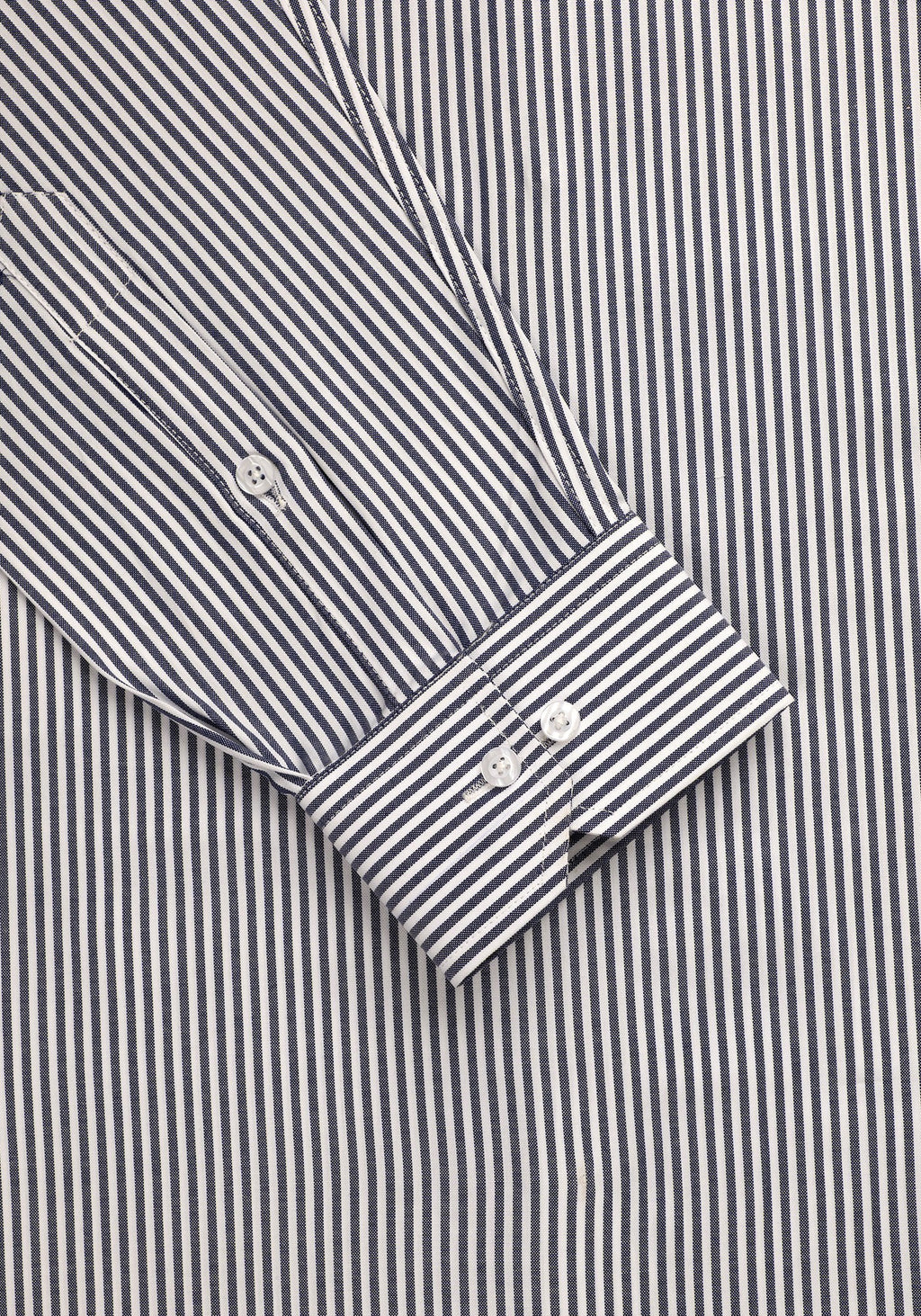 White & Dark Blue Striped, Men’s Formal Shirt