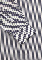White & Dark Blue Striped, Men’s Formal Shirt