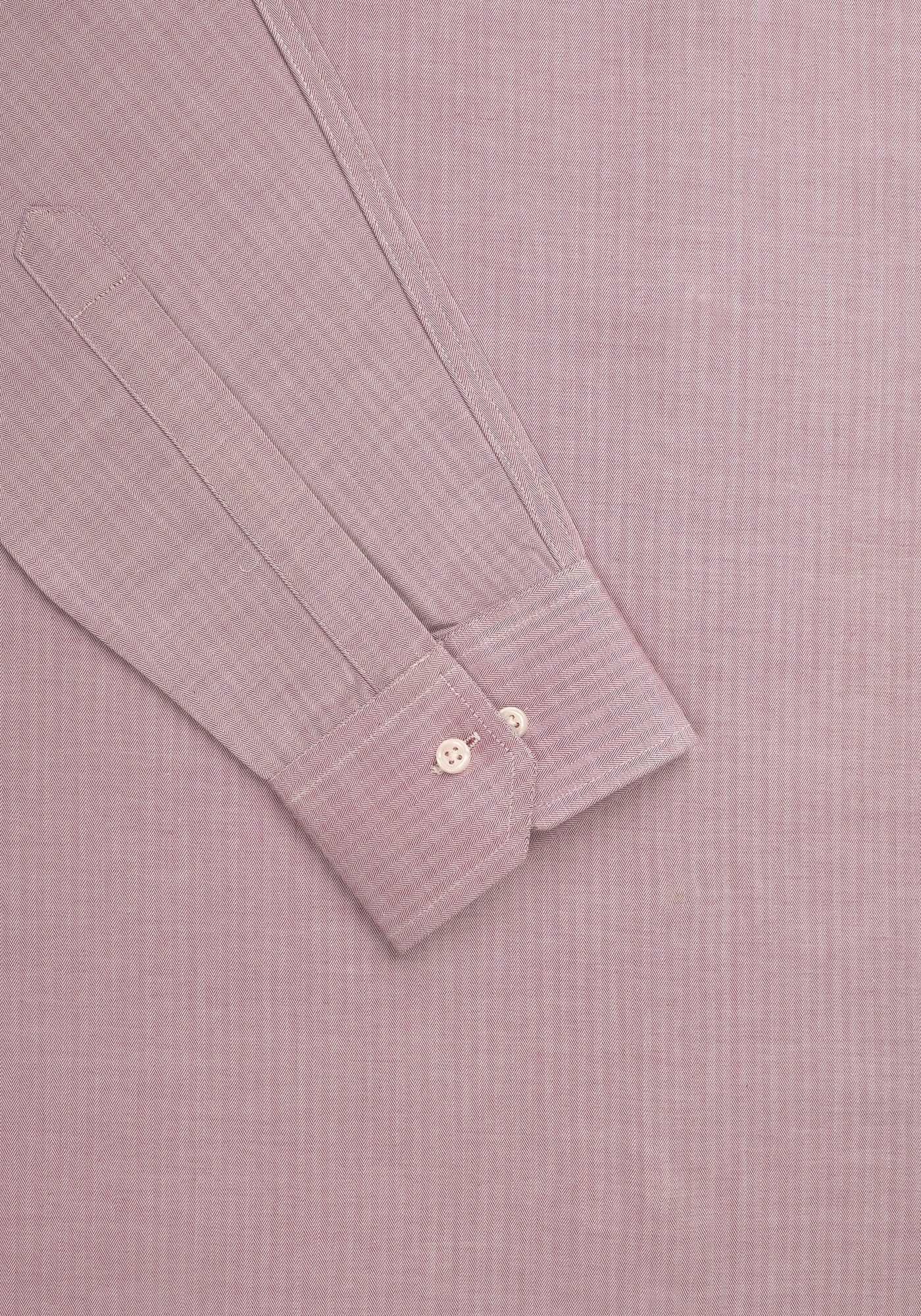 Pink Self Textured. Men's Formal Shirt.