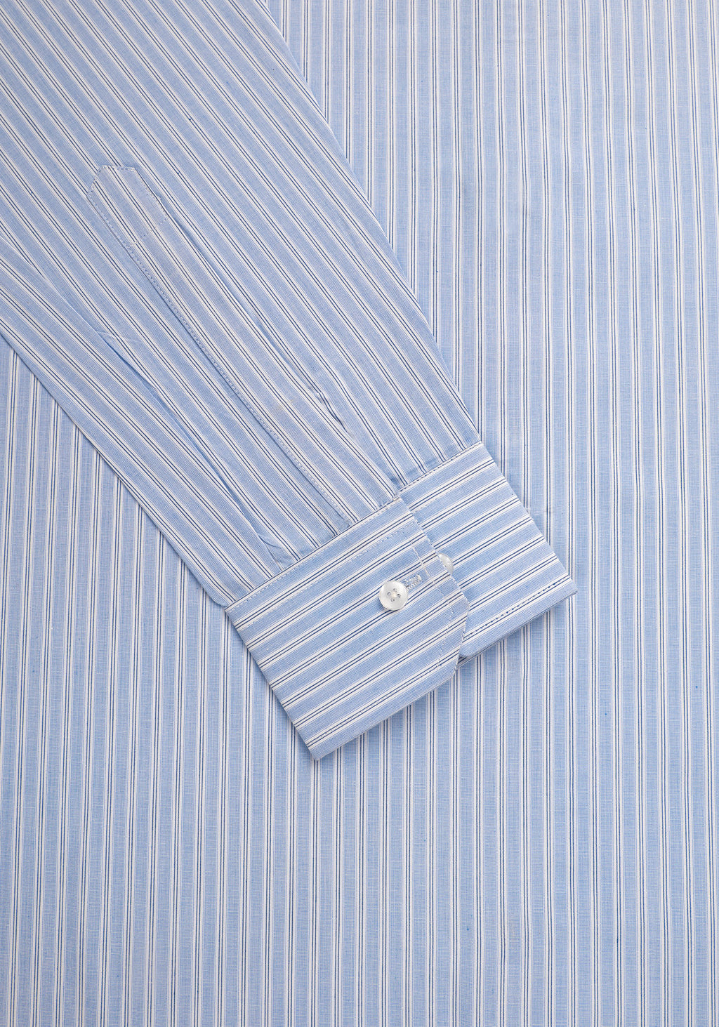 Blue Lined Striped. Men's Formal Shirt.
